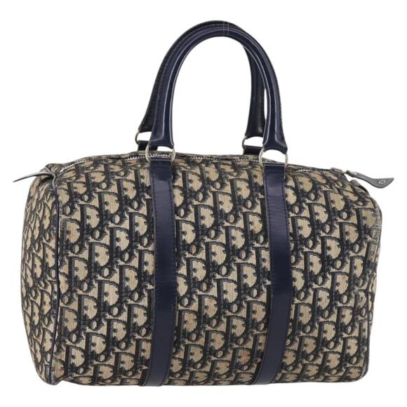 DIOR Trotter Canvas Hand Bag Navy - Picture 1 of 12